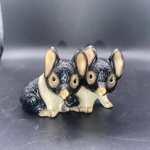 vintage ceramic pig figurine set from the "Harvey Knox Kingdom"